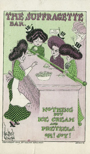 Suffragette Bar postcard